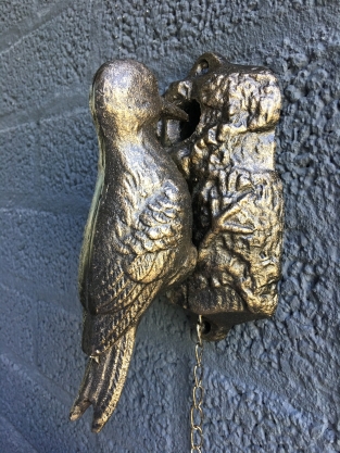 Door knocker Woodpecker - Bronze - Metal